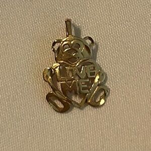 Gold Bear Pendant